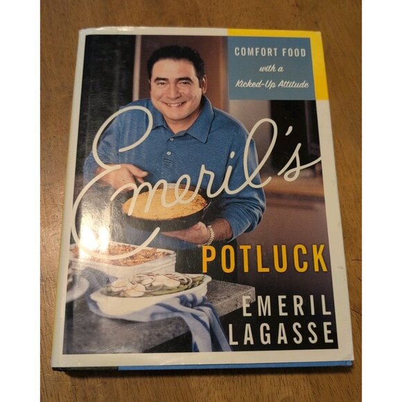 Emeril's Potluck By Emeril Legasse  2004 First Edition Autographed/signed - Picture 1 of 11